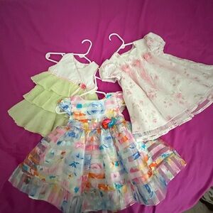 Bonnie Baby Multicolor Floral Dresses